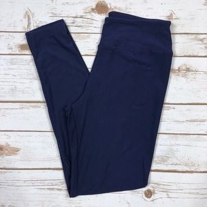 LulaRoe OS Leggings - Navy Blue